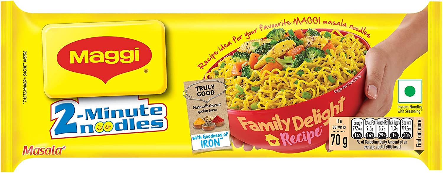 Sunfeast Yippee Magic Masala Instant Noodles Vegetarian  (12 x 67.5 g)